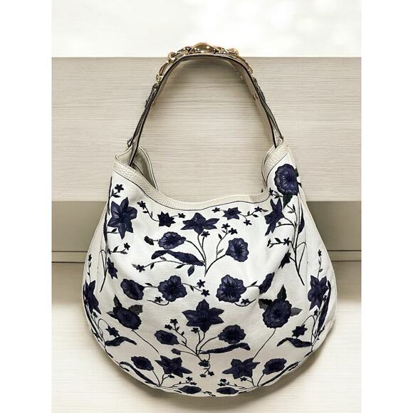 GUCCI 171295 Flora Wave Hobo Bag - Picture 1 of 16